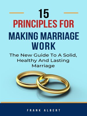 cover image of 15 Principles For Making Marriage Work